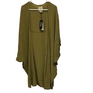 Chaser Olive Green‎ Duster kimono NWT
